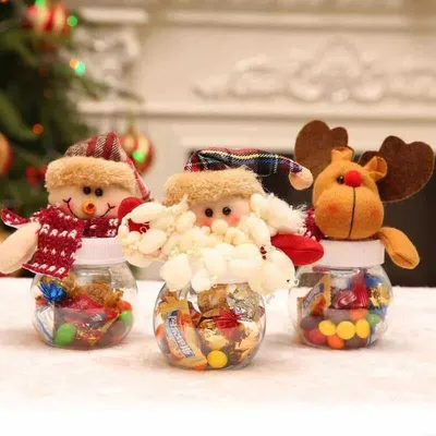 Weihnachtsplätzchendose, Gittertyp, 3 Stück, 8x8x22,5 cm