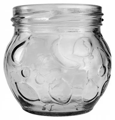 Produktbild von Sezon Glasbehälter 200ml mit Fruchtprägung für Marmelade