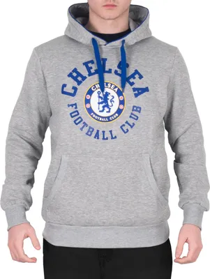 Immagine prodotto di Chelsea FC - Felpa con cappuccio da uomo, in pile GF496 (M) (Grigio)