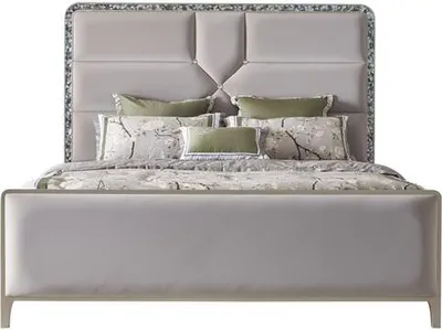 Image de Lits Double Lit Design Chambre Bois Lits 150x200cm Hôtel Nouveau