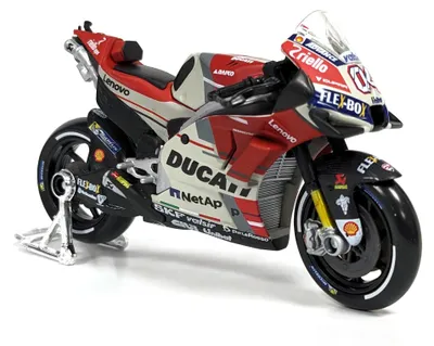 Obrázok produktu pre Maisto 31593 - Model motocykla - Ducati Desmosedici GP '18 Andrea Dovizioso (bielo-červená, mierka 1:18)