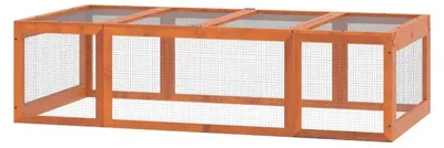 Obrázek produktu pro Krytý výběh pro menší zvířata | Barva: Oranžová | Rozměry: 90 x 180 x 48 cm