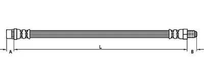 Produktbild von METZGER 4110458 Bremsschlauch für RENAULT TWINGO II (CN0)