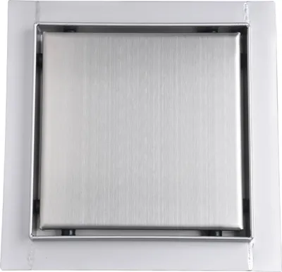 Immagine prodotto di Bc-elec - Q01-15 Canalina per doccia in acciaio inox, quadrata, 15 cm, scarico doccia, regolabile in altezza 63-83 mm