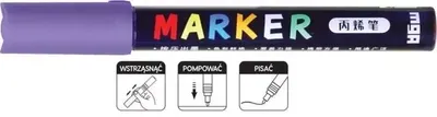 Produktbild von Acrylmarker 1-2mm lila (6 Stück) M&G