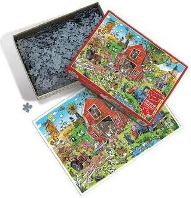 Produktbild von Cobble Hill Verrückter Bauernhof 1000 Teile
