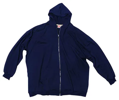 Image de Honeymoon - Sweat à capuche pour homme/femme unie, fermeture éclair sur toute la longueur, Plus LT3284 (5XL) (marine)