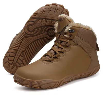 Produktbild von Barfußschuhe Winterstiefel Stiefel - Breite Zehenbox - Gefüttert - Warm - Für Damen und Herren