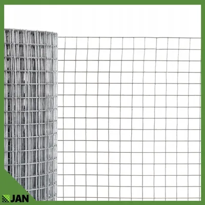 Produktbild von Geschweißtes Drahtgitter - Verzinkt - 25 x 25 mm – 2,2 mm Draht – 1 m Höhe – 10 m² Rolle – Volierendraht Für Käfige, Gehege & Zaun – Doppelt Verzinkt