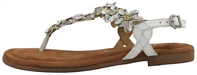 Immagine prodotto di Marco Tozzi. Sandali bassi da donna, modello Damenschuhe, colore bianco, ideali per il tempo libero