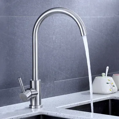 Zdjęcie produktu dla Ausmann Inox Okrągła bateria kuchenna z obrotową wylewką wykonana w całości ze stali nierdzewnej 1208958308