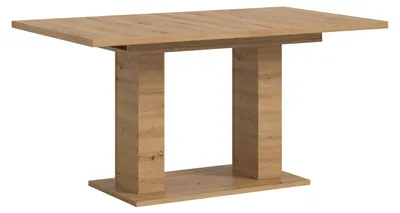 Produktbild von Esstisch ausziehbar Artisan Oak 150-190x76x90 cm Doppelsäulenfuß