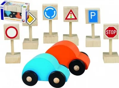 Zdjęcie produktu dla TEDDIES Samochody ze znakami drogowymi