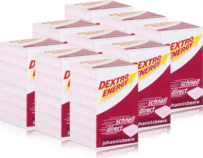 Produktbild von Dextro Energy Traubenzucker Johannisbeere 46g (9er Pack)