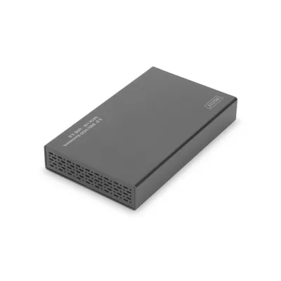 Produktbild von Digitus 3,5" SSD/HDD-Gehäuse, SATA 3 - USB 3.0, HDD / SSD-Gehäuse, 2.5/3.5", SATA, Serial ATA II, Serial ATA III, 5 Gbit/s, USB Anschluss, Schwarz