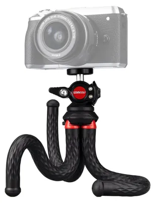 Productafbeelding van Mini Statief - Flexibel Reisstatief voor Camera en Webcam met 360° Kogelkop