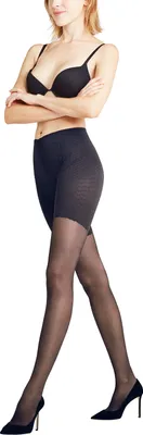 Image de FALKE Cellulite Control 20 DEN Collants fins pour femmes, noir, taille M/L