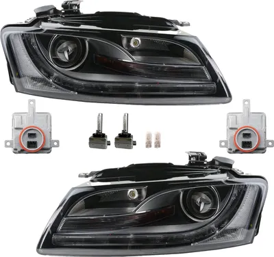 Zdjęcie produktu dla Johns, zestaw reflektorów lewy i prawy odpowiedni dla Audi A5 8T + żarówka + jednostka sterująca 1341092 8T0941029AK 1341102 8T0941030AK 8K0941597E 8K0941597C