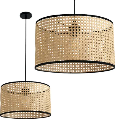 Produktbild von Boho Rattan Hängelampe RENNI B - 1xE27