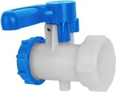Obrázok produktu pre BRADAS Ventil pre IBC nádobu na vodu, vnútorný závit S100x8, vonkajší závit s vypúšťaním S100x8 BR-IBCS100F-BTVS100M