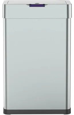 Immagine prodotto di Contenitore automatico per rifiuti da cucina, capacità 70 litri, acciaio inossidabile spazzolato, apertura a sensore, resistente alle impronte digitali, dimensioni 41,4 x 27,8 x 69 cm