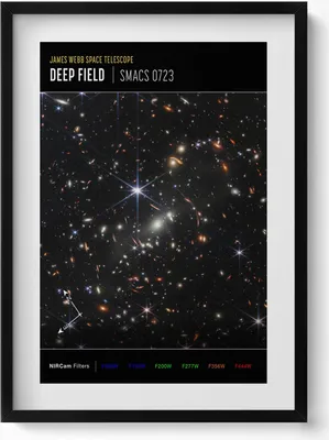 Produktbild von Weltraum-Themenposter NASA-Fotos– Wandbild mit Rahmen – Gerahmtes Bild  – Wanddekoration – 50x70 cm –  Schwarz Rahmen