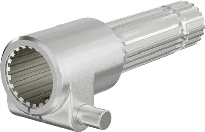 Image de Wiltec Manchon de Prise de force Cardan - Longueur 160 mm - Raccord logement 1 3/8" 21D - Raccord sortie 1 3/8" 21D - Ø 36 mm/34,87 mm - Arbre cannelé de tracteur