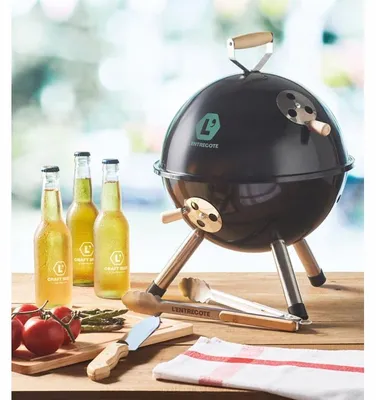Produktbild von Grillzange Küchenzange mit Bambusgriff, Edelstahl