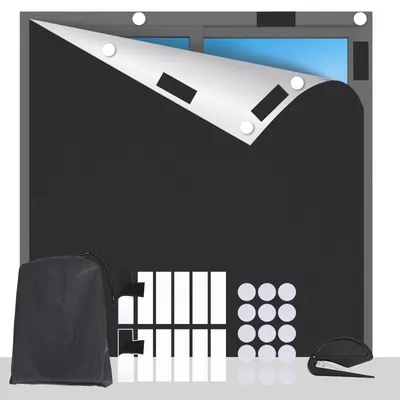 Verdunkelungsrollo für Dachfenster, 200x145 cm, 420D, zuschneidbar