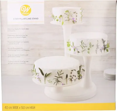 Produktbild von Wilton 3 Stöckiger Tortenständer / 3 Tier Pillar Cake Stand