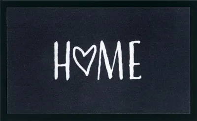 Produktbild von Hanse Home 009 Design Fußmatte Waschbar Home Dunkelgrau