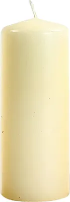 Produktbild von Stumpenkerze Flachkopf 150/60mm Creme