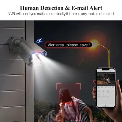 Produktbild von Überwachungskamera - Kamerabeobachtung - Außenkamera - IP-Kamera - CCTV-Kamera - 4K Ultra HD Auflösung