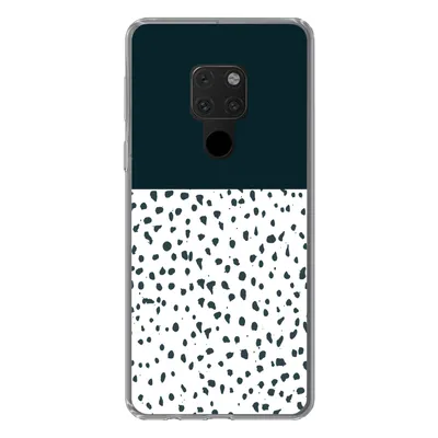 Produktbild von MuchoWow® Handyhülle Schutzhülle Hülle für Huawei P40 Lite Polka dots - Schwarz - Weiß Silikon Softcase Handy Hülle - Handy