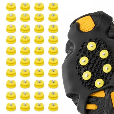 Produktbild von Spikes Schuhkrallen Eiskrallen - Stahl - Rutschfest - 40 Stück - Für Eis und Schnee