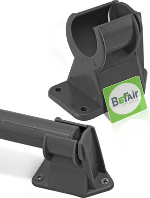 Produktbild von Stehtisch Fuß Zubehör Ersatzteil Scharnier Halter Raster Klemme Plastik Grau (Klemmhalter geschlossen) …