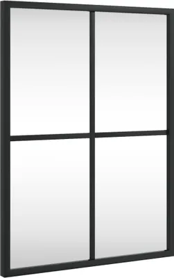 Zdjęcie produktu dla vidaXL Lustro ścienne czarne 30x40 cm prostokątne żelazne