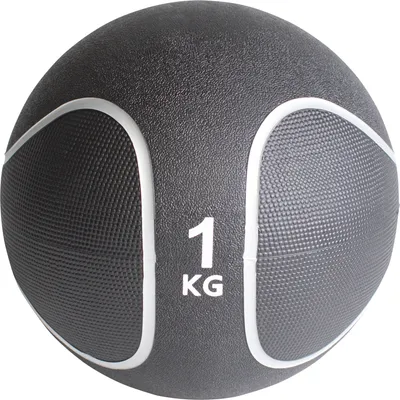 Produktbild von GORILLA SPORTS® Medizinball - 1kg Gewichte, Ø 23 cm, Rutschfest, aus Gummi - Slam Ball, Gewichtsball, Trainingsball, Fitnessball