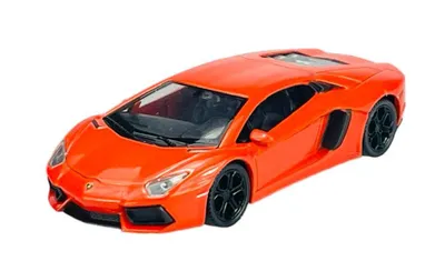 Produktbild von Welly Lamborghini Aventador LP700-4 Orange 1:43 Die Cast Metall Modell  im Kasten  44037