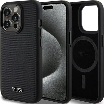 Image de Tumi Tuhmp15Lrbak Iphone 15 Pro 6.1Czarny/Noir Hardcase Leather Balistic Pattern Magsafe