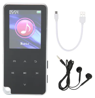 Zdjęcie produktu dla 1,8-calowy cyfrowy odtwarzacz muzyczny Bluetooth 4.0 z funkcją nagrywania do chodzenia, biegania, 16 GB