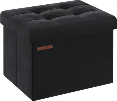 Produktbild von SONGMICS Sitzbank mit Stauraum, klappbare Sitztruhe, Aufbewahrungsbox mit Deckel, Fußbank, 31 x 41 x 31 cm, bis 130 kg belastbar, für Flur