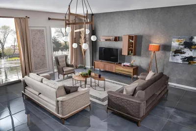 Produktbild von Luxus Sofagarnitur Sofa Garnitur Sofas Sessel 3+1 Sitzer Stoff Modern Design Neu