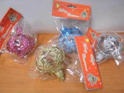 Image de boule de Noël, bonbon, dentelle, couleur, XMO-15081