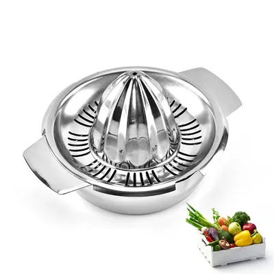 Produktbild von 304 Edelstahl Haushalt Einfacher 400ML Mini-manueller Entsafter, Saftpresse für Zitronen und Zitrusfrüchte