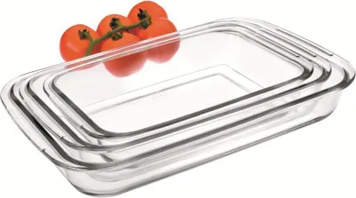 Productafbeelding van Ibili 480700, Rechthoekig, Glas, Transparant, 3 stuks