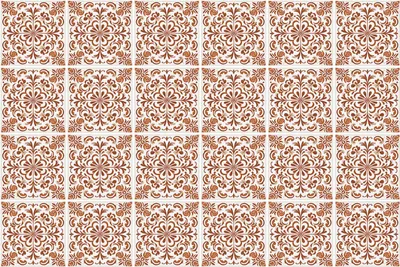 Produktbild von Fliesenaufkleber 10×10 cm – 24 Stück – Selbstklebend – Wasserfest – Pflegeleicht – Hitzebeständig – Für Küche & Bad – Elegante Ornamente in Quadraten