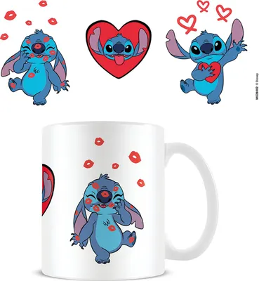 Produktbild von Lilo & Stitch - Love - Lizenz Tassen