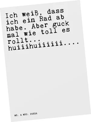 Produktbild von Mr. & Mrs. Panda Postkarte Ich weiß, dass ich... - Weiß - Geschenk, Spruch Sprüche Weisheiten Zitate Lustig Weisheit Worte, Grußkarte, Tasse mit, Freundin, Frauen