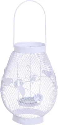 Zdjęcie produktu dla latarnia biała 19,5 x 17,5 x 24cm |  LAT-WX1203